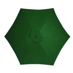 Living Accents 9 ft. Tiltable Green Market Umbrella