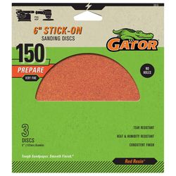 Gator 6 in. Aluminum Oxide Adhesive Sanding Disc 150 Grit Fine 3 pk