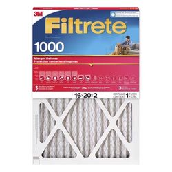 Filtrete 16 in. W X 20 in. H X 2 in. Polypropylene 1000 MPR Pleated Air Filter 1 pk