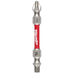Milwaukee Shockwave Phillips/Torx PH2/T25 X 2-3/8 in. L Impact Double-Ended Power Bit Steel 1 pc
