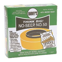 Harvey's Toilet Bowl Gasket with Wax & Flange Polyethylene