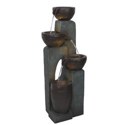 Alpine Polyresin Assorted Fountain with LED Light
