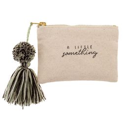 Karma Little Something Tassel Card Holder Cotton Canvas 1 pk