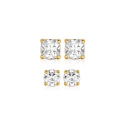 Montana Silversmiths Women's Big Sky Gold Plated CZ Stud Earrings