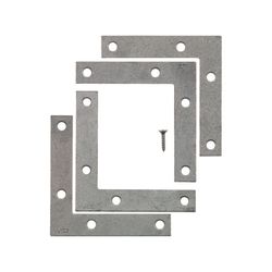 Ace 4 in. H X 4.75 in. W X 4 in. D Steel Flat Corner Brace