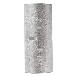 Jandorf 1/0 Ga. Uninsulated Wire Terminal Butt Splice Silver 1 pk