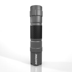 Rayovac Brite Essentials 19 lm Black/Gray LED Flashlight With Key Ring AA Battery