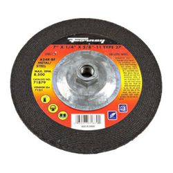 Forney 7 in. D X 5/8 in. in. X 1/4 in. thick Metal Grinding Wheel 1 pc