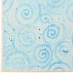 Cozy Living 21 in. W X 54 in. L Blue Waves Polyester Accent Rug
