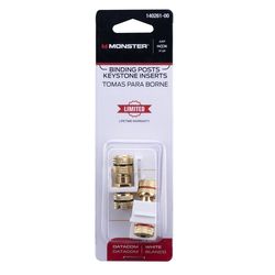 Monster Just Hook It Up Binding Posts Keystone Insert