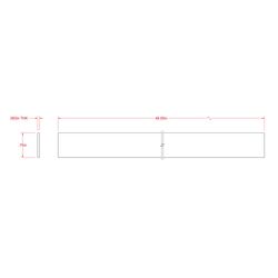 SteelWorks 0.06 in. X 0.75 in. W X 4 ft. L Weldable Aluminum Flat Bar 1 pk