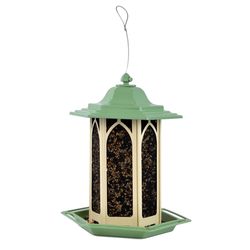 Perky-Pet Wild Bird and Finch 3.5 lb Metal/Plastic Gazebo Bird Feeder
