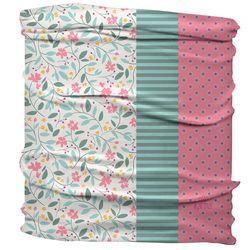 Karma Mint Green Split Floral Half Headband Polyester Microfiber 1 pk