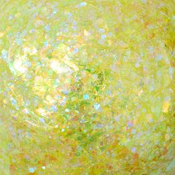 FolkArt Glitterific Glitter Yellow Neon Craft Paint Exterior and Interior 2 oz