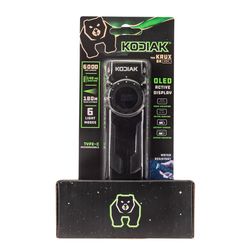 Kodiak 6000 lm Black LED Rechargeable Work Light Flashlight