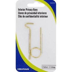 HILLMAN Privacy House/Office Emergency Key Single For Schlage/Kwikset Gold