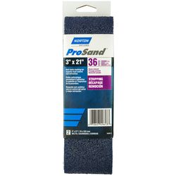 Norton ProSand 21 in. L X 3 in. W Zirconia Alumina Cloth Portable Sanding Belt 36 Grit Extra Coarse
