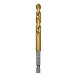 DeWalt Impact Ready 5/16 in. X 4 in. L High Speed Steel Drill Bit Quick-Change Hex Shank 1 pc
