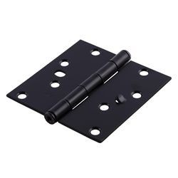 Ace 4 in. L Black Residential Door Hinge 3 pk