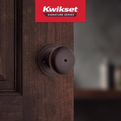 Kwikset Juno Signature Series Traditional Venetian Bronze Privacy Door Knob 1-3/4 in.