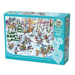 Cobble Hill Hockey Town Jigsaw Puzzle 350 pc