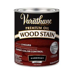 Varathane Premium Semi-Transparent Cabernet Oil-Based Urethane Modified Alkyd Wood Stain 1 qt
