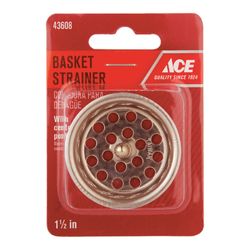 Ace 1-1/2 in. D Stainless Steel Drain Strainer