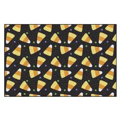 Southern Oaks 30 in. W X 20 in. L Multi-Color Candy Corn Rubber Door Mat