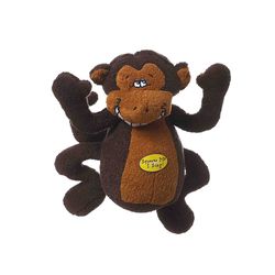 Multipet For Dog Brown Plush Deedle Dudes Monkey Dog Toy Medium 1 pk