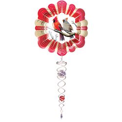 Spinfinity Designs Cardinals Mini Set Multi-color Stainless Steel 6.5 in. Outdoor Spinner