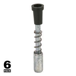 Prime-Line Black Metal 7/16 in. W X 1-1/2 in. L Window Frame Fasteners 6 pk
