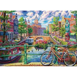 Cobble Hill Amsterdam Canal Jigsaw Puzzle 1000 pc