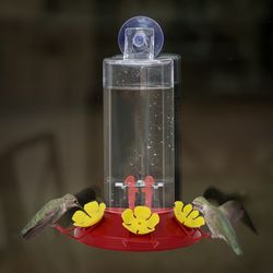 Perky-Pet Hummingbird 8 oz Plastic Window-Mount Nectar Bird Feeder 3 ports