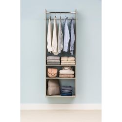 Easy Track 72 in. H X 14 in. W X 24 in. L Wood Laminate Closet Organizer