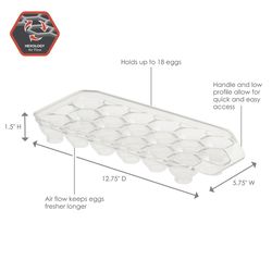 Spectrum Hexa 1.75 in. H X 5.75 in. W X 12.75 in. D Plastic Fridge Bins Storage