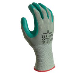 SHOWA ATLAS 383 Unisex Indoor/Outdoor Biodegradable Work Gloves Gray/Green XL 1 pair