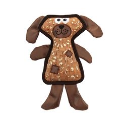 Boss Pet Zanies Corkie Friends For Dog Black/Brown Polyester Dog Dog Toy 1 pk