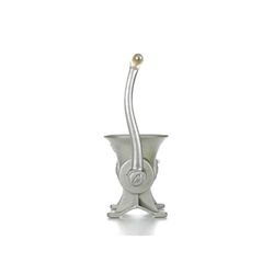 Weston Electroplated Tin Coated Silver Manual speed #22 Mounted Meat Grinder