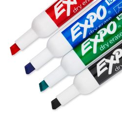 EXPO 1 Low Odor Assorted Color Dry Erase Markers 4 pk