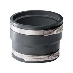 Fernco Schedule 40 4 in. Hub X 4 in. D Hub PVC Flexible Coupling