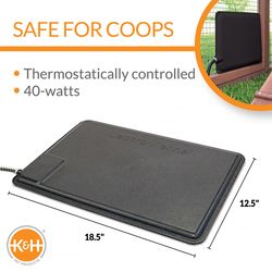 K&H Pet Products Blue/Gray Heated Pet Mat 12.5 in. W X 18.5 in. L