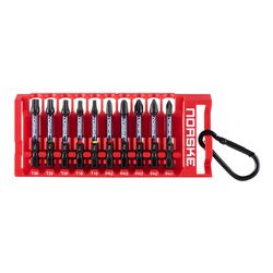 Norske Assorted 2 in. L Impact Torsion Screw Driver Bit Clip S2 Tool Steel 10 pk