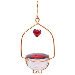 Songbird Essentials Hummingbird Copper/Glass Nectar Bird Feeder 4 ports