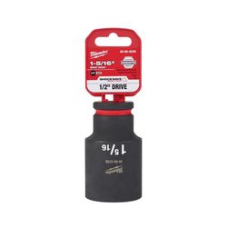 Milwaukee Shockwave 1-5/16 in. X 1/2 in. drive SAE 6 Point Deep Impact Socket 1 pc