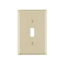 Leviton Ivory 1 gang Thermoset Plastic Toggle Wall Plate 1 pk