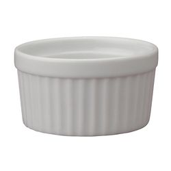 Harold Import 3 in. L Souffle Dish White 1 pk
