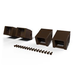 Fortress Railing Products Inspire Railing 2 in. H X 7.75 in. W X 6 in. L Aluminum Stair Bracket Kit