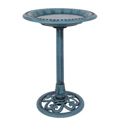 Alpine Plastic 20.25 in. Bird Bath with Stake