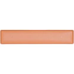 Novelty 1 in. H X 30 in. W X 7 in. D Plastic Countryside Flowerbox Tray Flower Box Tray Terracotta