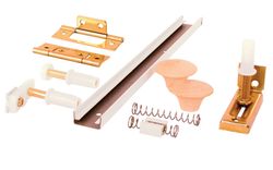 Prime-Line 36 in. L White Steel Hardware Kit 10 pk